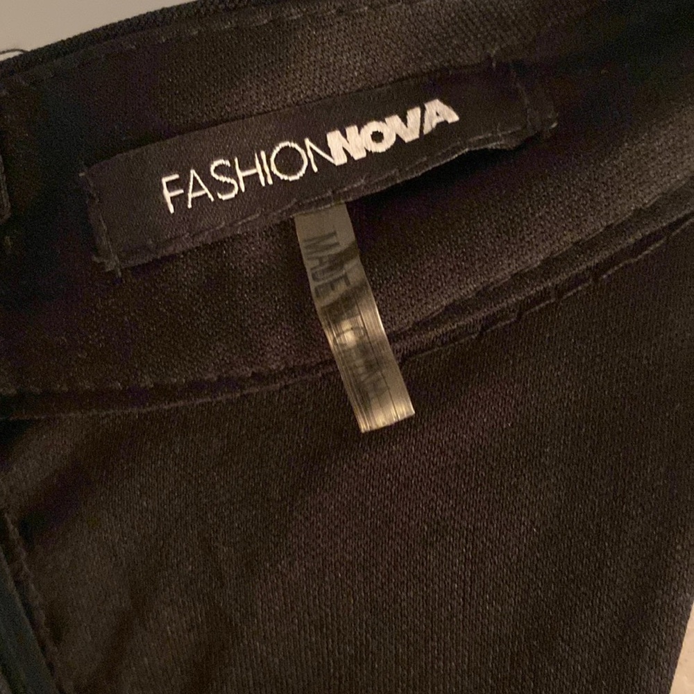 Fashion Nova 1XL black long dress with silver beads - Picture 11 of 13